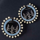 Jewel Treatzz Sparkling Austrian Stone And Pearl Studs Earrings (Pack of 5)
