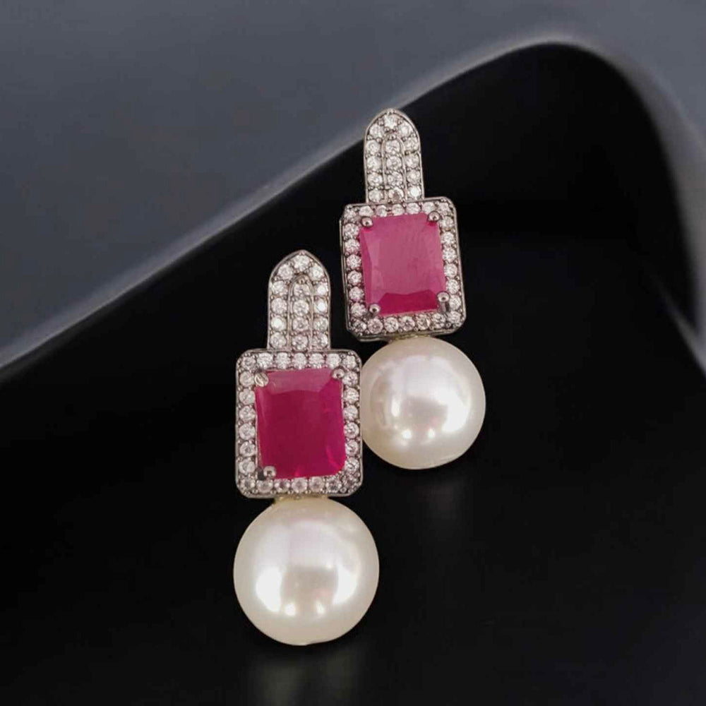 Jewel Treatzz Elegant American Diamond Dangler Earrings (Pack of 5)