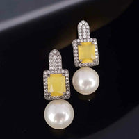 Jewel Treatzz Elegant American Diamond Dangler Earrings (Pack of 5)