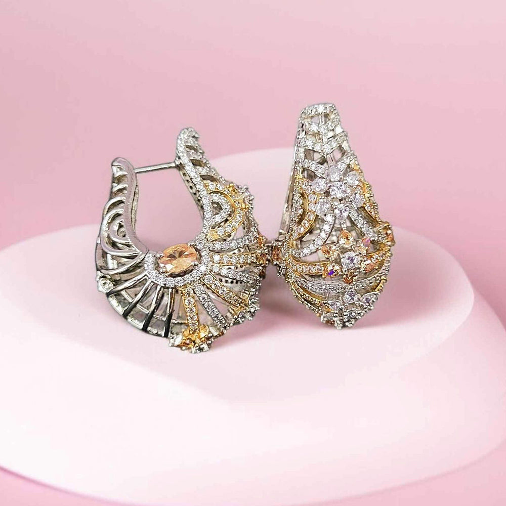 Jewel Treatzz Exclusive American Diamond Studs Earrings (Pack of 5)