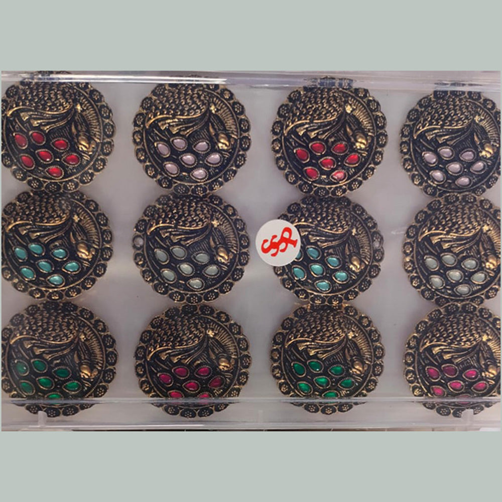 Khushboo Jewellers Gold  Plated Assorted Colors Rings