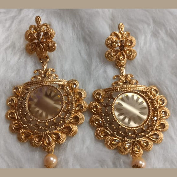 Khushboo Jewellers Gold Plated Dangler Earrings