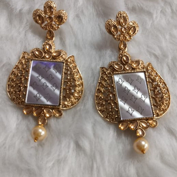 Khushboo Jewellers Gold Plated Dangler Earrings