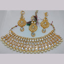 Khushboo Jewellers Premium Kundan & Pearl Necklace Set for Weddings & Parties