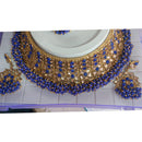 Khushboo Jewellery Crystal Stone And Pearl Designer Choker Necklace Set