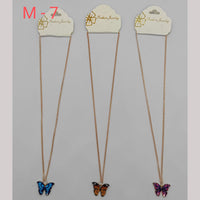 Galaxy Art Jewellery Gold Plated Butterfly Pendant (Assorted Color)