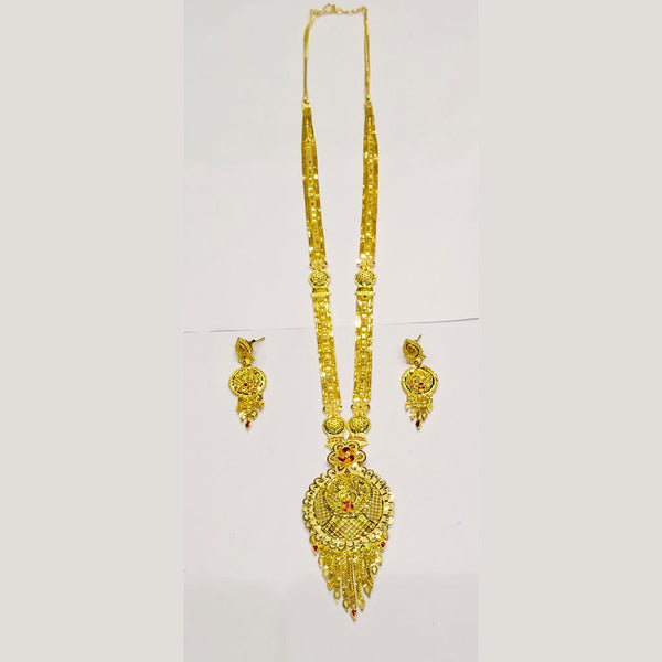 Sunrise Gold  Forming  Long Necklace Set