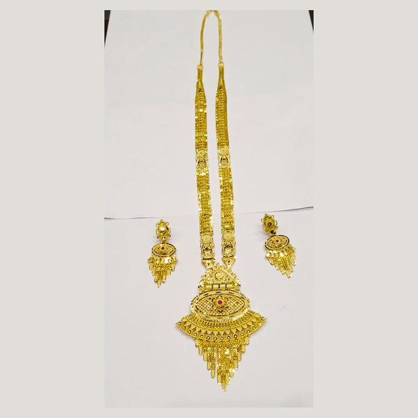 Sunrise Gold  Forming  Long Necklace Set