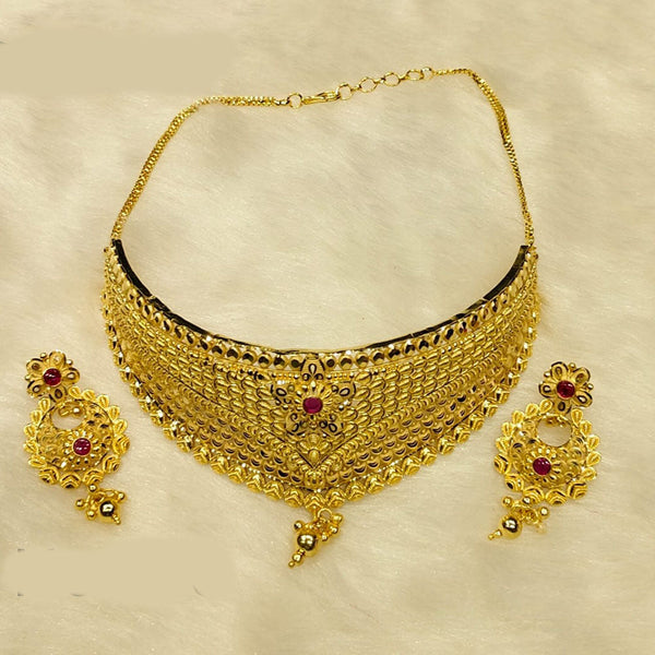 Sunrise Gold  Forming Choker Necklace Set