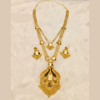 Sunrise Gold Forming Long Necklace Set