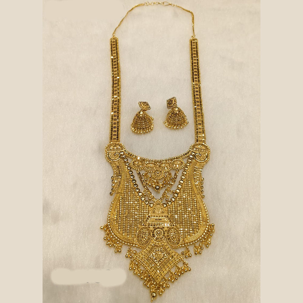 Sunrise Gold Forming Long Necklace Set