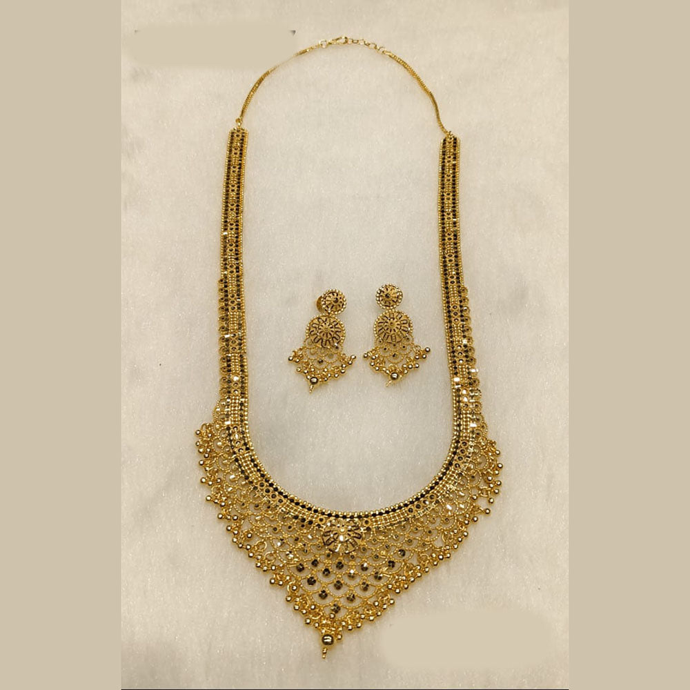 Sunrise Gold Forming Long Necklace Set