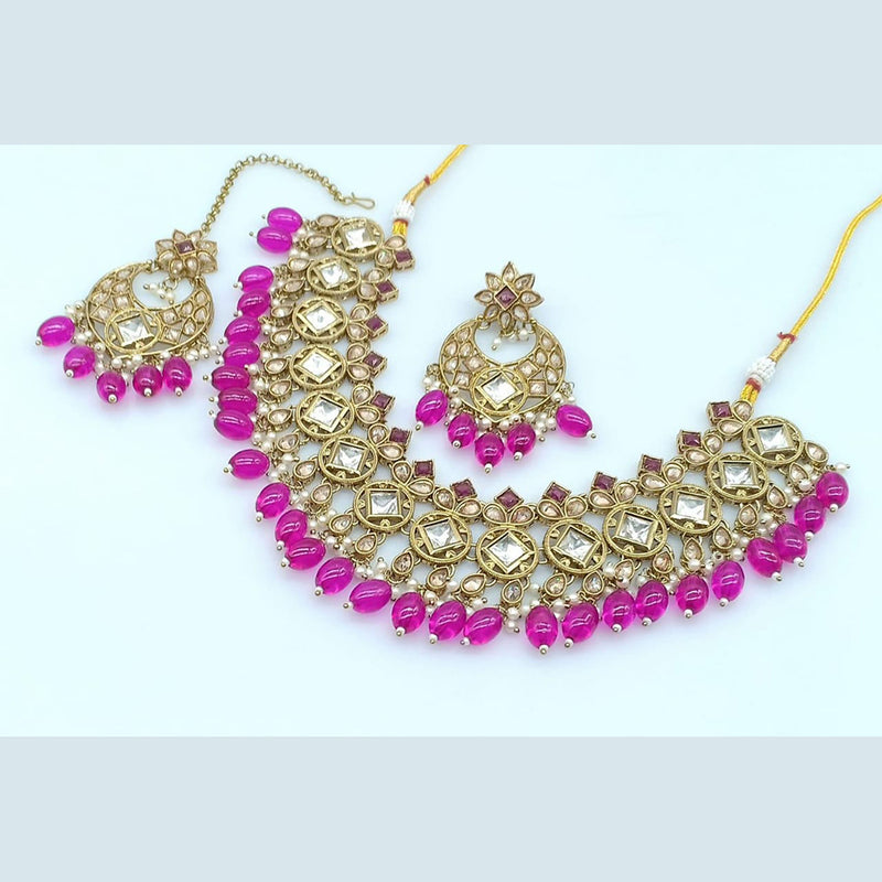 Rani Sati Jewels Crystal Stone Necklace Set