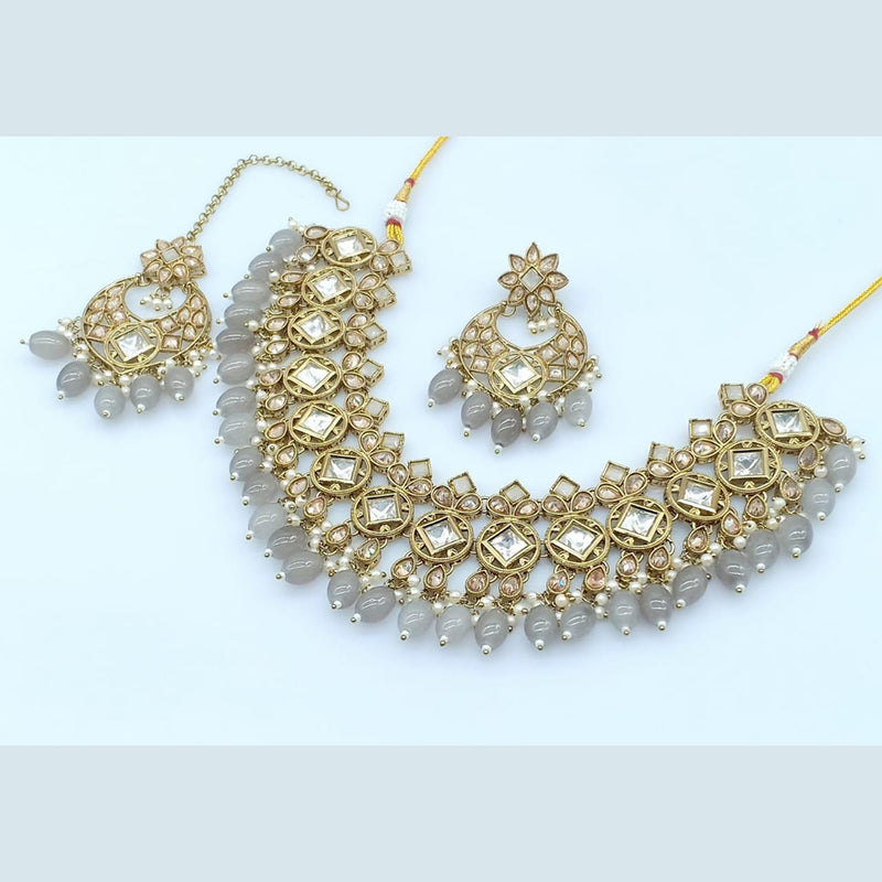 Rani Sati Jewels Crystal Stone Necklace Set