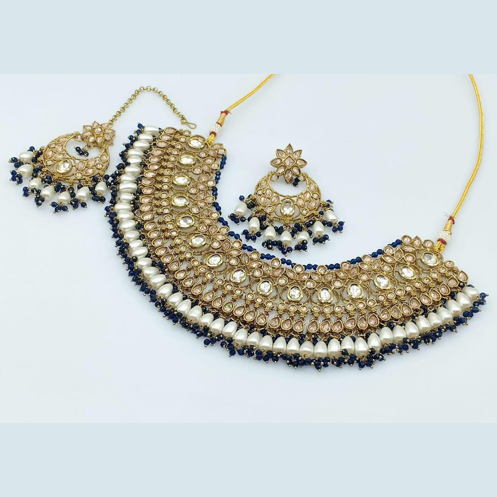 Rani Sati Jewels Crystal Stone Necklace Set