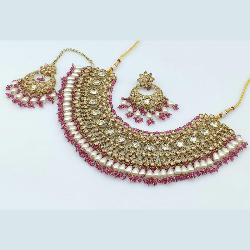 Rani Sati Jewels Crystal Stone Necklace Set