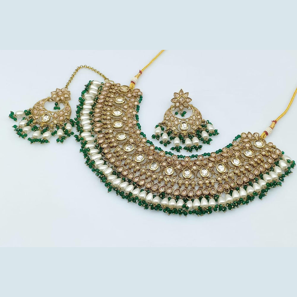 Rani Sati Jewels Crystal Stone Necklace Set