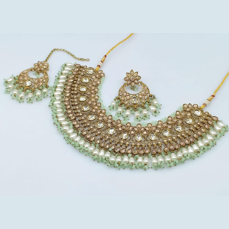 Rani Sati Jewels Crystal Stone Necklace Set