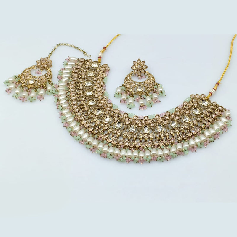 Rani Sati Jewels Crystal Stone Necklace Set