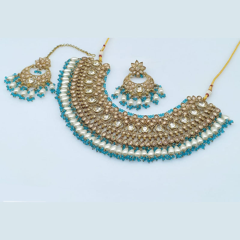 Rani Sati Jewels Crystal Stone Necklace Set