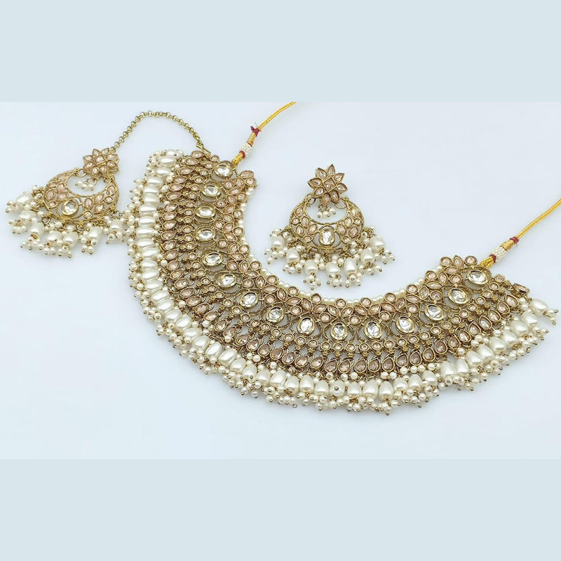 Rani Sati Jewels Crystal Stone Necklace Set