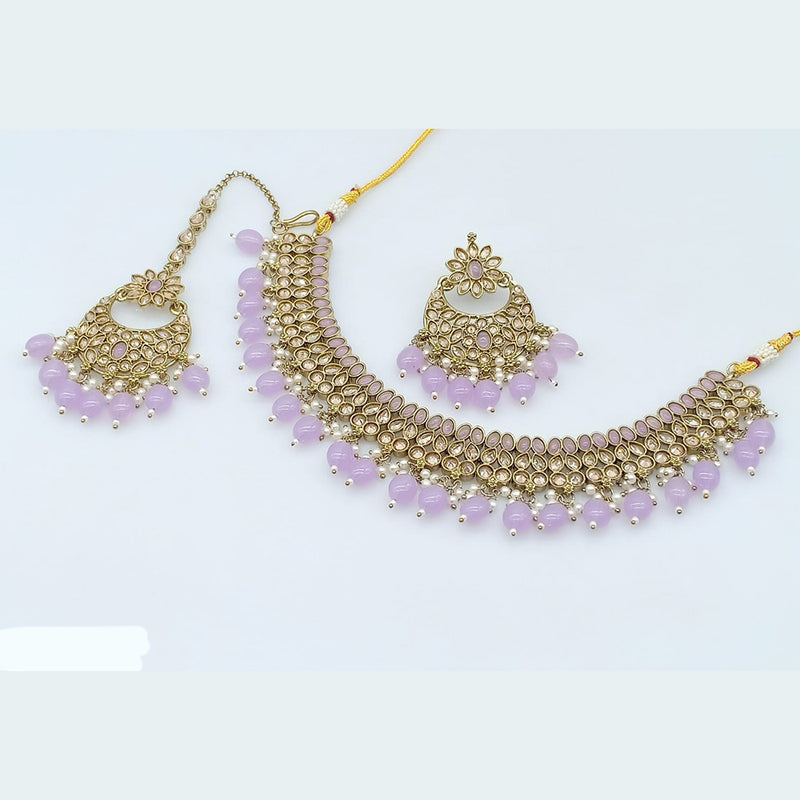 Rani Sati Jewels Crystal Stone Choker Necklace Set