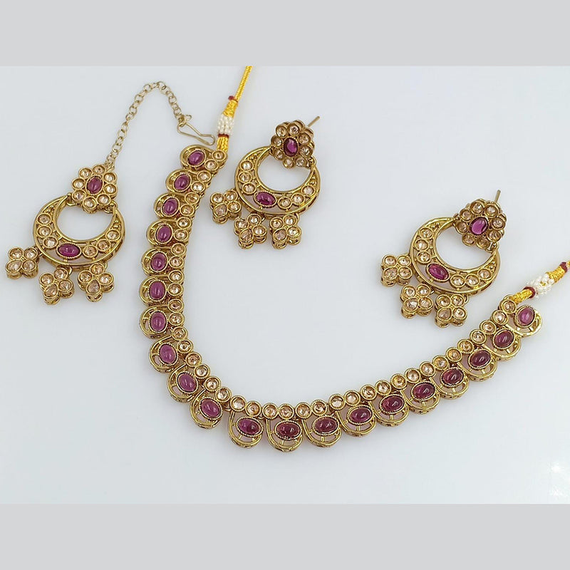 Rani Sati Jewels Gold Plated Necklace Set