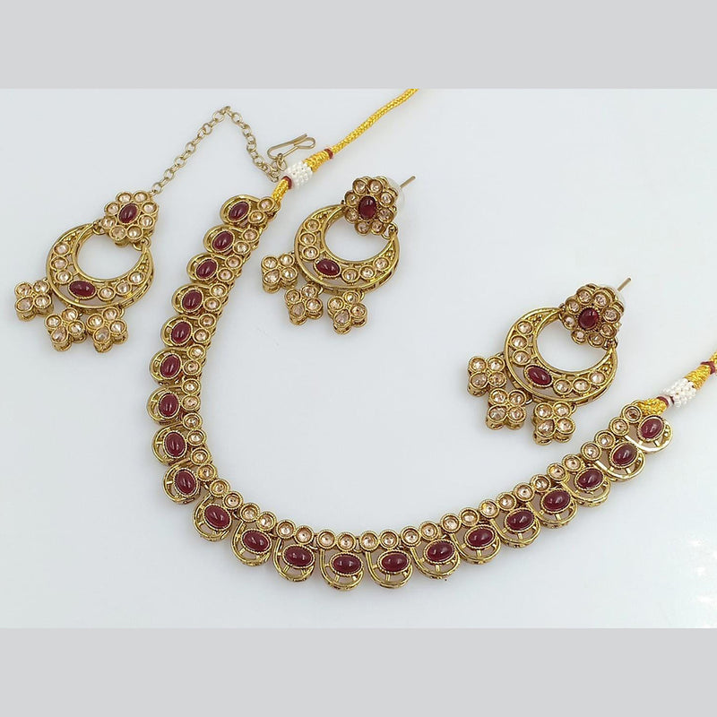 Rani Sati Jewels Gold Plated Necklace Set