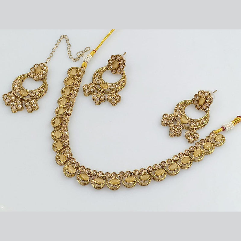 Rani Sati Jewels Gold Plated Necklace Set