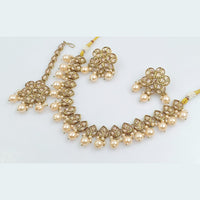 Rani Sati Jewels Gold Plated Crystal Stone Necklace Set