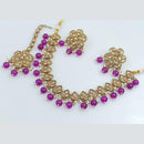 Rani Sati Jewels Gold Plated Crystal Stone Necklace Set