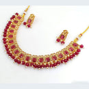 Rani Sati Jewels Gold Plated Crystal Stone Necklace Set