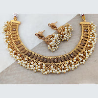 Rani Sati Jewels Gold Plated Pearl Necklace Set