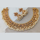 Rani Sati Jewels Gold Plated Pearl Necklace Set