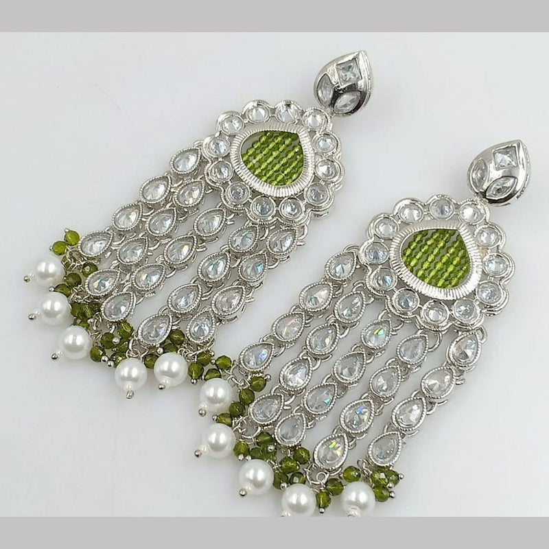 Rani Sati Jewels Silver Plated Reverse AD Earring