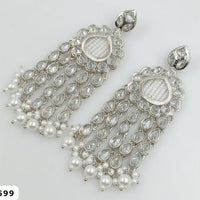 Rani Sati Jewels Silver Plated Reverse AD Earring