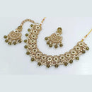 Rani Sati Jewels Gold Plated Reverse AD Necklace Set
