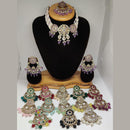 Rani Sati Jewels Gold Plated Kundan And Pearl Choker Necklace Set