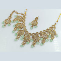 Rani Sati Jewels Gold Plated Reverse AD Necklace Set