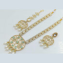 Rani Sati Jewels Gold Plated Kundan And Reverse AD Necklace Set