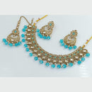 Rani Sati Jewels Gold Plated Kundan And Pearl Necklace Set
