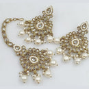 Rani Sati Jewels Gold Plated Crystal Stone Dangler Earrings