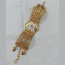 Rani Sati Jewels Gold Plated Kundan Stone And Meenakari Adjustable Bracelet