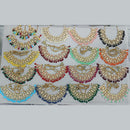 Rani Sati Jewels Gold Plated Crystal and Pearl Necklace Set