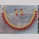 Rani Sati Jewels Gold Plated Austrian Stone Necklace Set