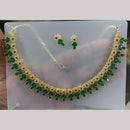 Rani Sati Jewels Gold Plated Austrian Stone Necklace Set