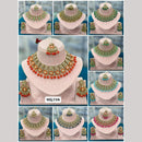 Rani Sati Jewels Gold Plated Crystal Stone And Beads Necklace Set