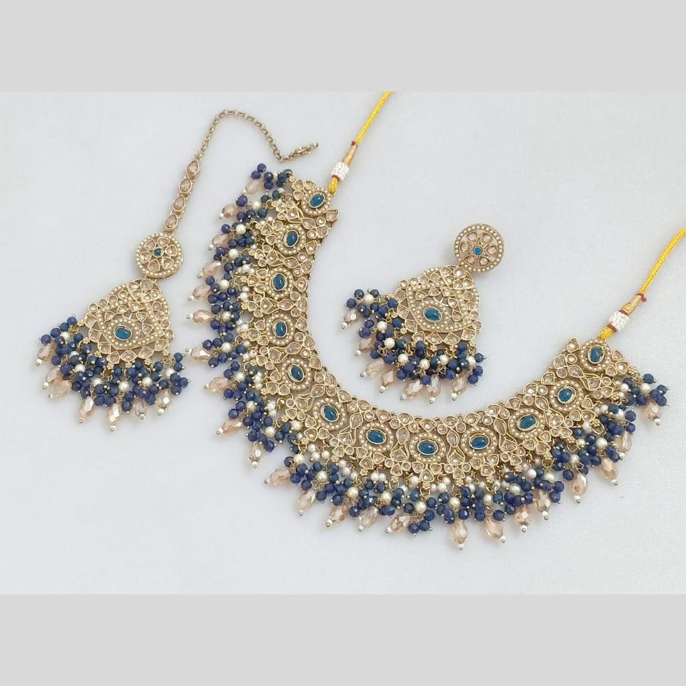 Rani Sati Jewels Heritage Crystal Stone Beads And Pearl Necklace Set