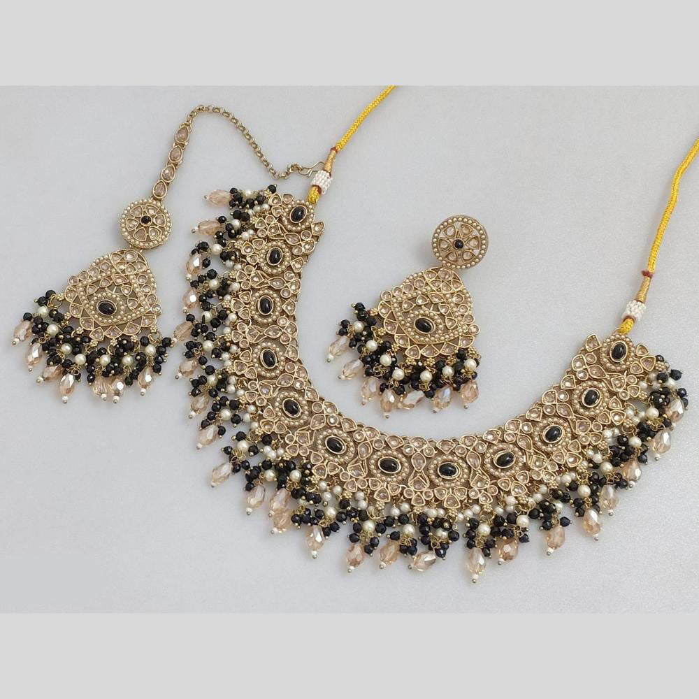 Rani Sati Jewels Heritage Crystal Stone Beads And Pearl Necklace Set