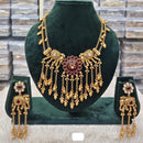 Rani Sati Jewels Regal Glow Pota Stone Necklace Set